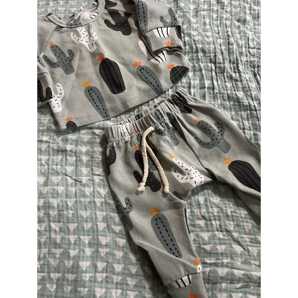 Little‎ One Shop Cotton Blend 0-3M Cactus Outfit Boys